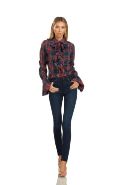 MARGOT BLOUSE STEWART TARTAN 12 MARGOT BLOUSE STEWART TARTAN -Clothing Promotion Store 133 4