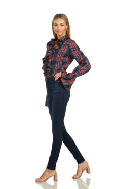 MARGOT BLOUSE STEWART TARTAN 14 MARGOT BLOUSE STEWART TARTAN -Clothing Promotion Store 133 6