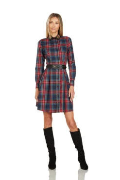 TRACY EMBROIDERED COLLAR TARTAN DRESS -Clothing Promotion Store 139 3 65a394c8 cf9b 4344 87d2 52672d850f3d