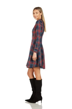 TRACY EMBROIDERED COLLAR TARTAN DRESS -Clothing Promotion Store 139 7 82d5574b 505f 4753 ac0d 0b706ea12d07
