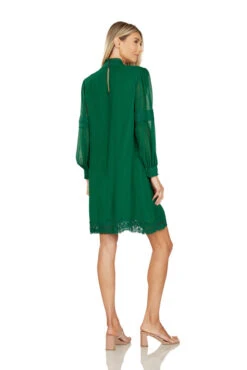 THEODORA SHIFT DRESS EMERALD GREEN -Clothing Promotion Store 142 3