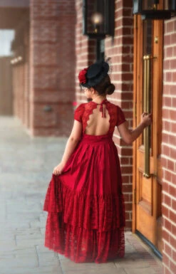 MEGHAN GOWN CRIMSON -Clothing Promotion Store 16 2