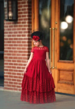 MEGHAN GOWN CRIMSON -Clothing Promotion Store 16 4