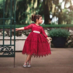 BELLA RAFAELA DRESS & BELT SET-CRIMSON -Clothing Promotion Store 1 d9fe7ed3 575f 43ad aec8 7477fd704961