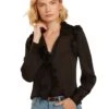 CASSANDRA BLOUSE BLACK