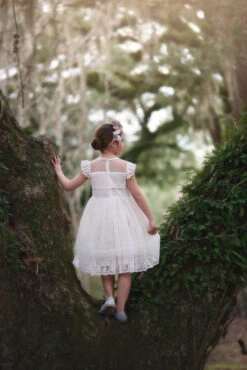 OLIVIA DRESS ANTIQUE WHITE -Clothing Promotion Store 237 3