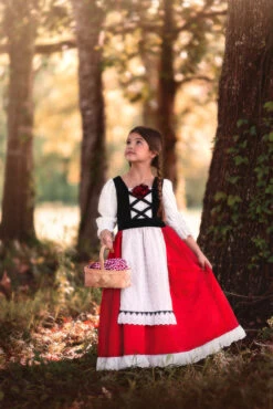 LUXE RED RIDING HOOD DRESS & CAPE SET -Clothing Promotion Store 279 5