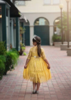 BELLA RAFAELA DRESS & BELT SET SUNFLOWER -Clothing Promotion Store 292 6