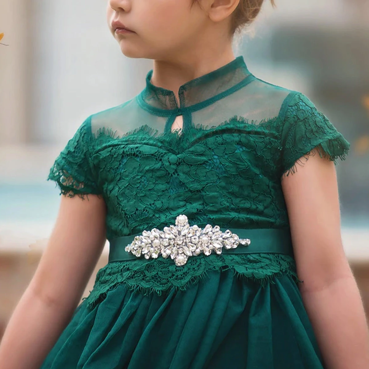 ARIANA GOWN & BELT SET EMERALD 7 ARIANA GOWN & BELT SET EMERALD - Image 5