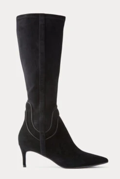 ELEANOR SUEDE BOOT BLACK -Clothing Promotion Store 3 9