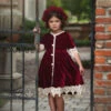 ROSALINA DRESS BURGUNDY VELVET -Clothing Promotion Store 339 1