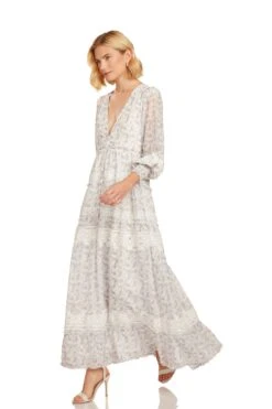 SOFIA MAXI DRESS LAVENDER FLORAL -Clothing Promotion Store 34 1778 WEB