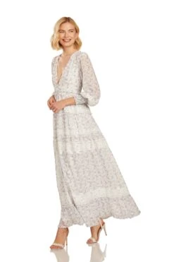 SOFIA MAXI DRESS LAVENDER FLORAL -Clothing Promotion Store 34 1782 WEB