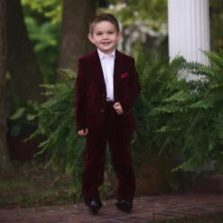 BOYS BARCLAY SUIT BURGUNDY VELVET 3PC SET -Clothing Promotion Store 3 45ea7b80 1c8b 43f7 9218 38132dd1db68