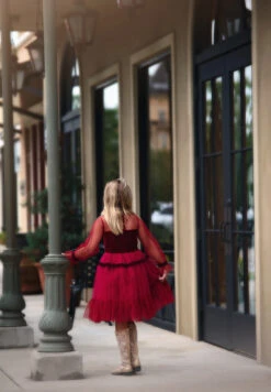 MAEVE DRESS CRIMSON -Clothing Promotion Store 4 3