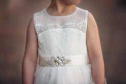 FRANCESCA DRESS & BELT SET WHITE -Clothing Promotion Store 413 3