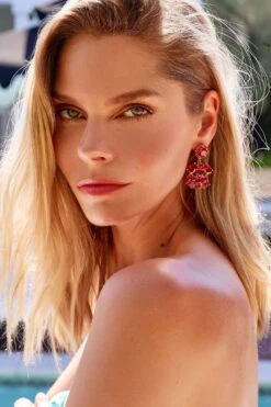 MARSEILLE EARRINGS FUCHSIA -Clothing Promotion Store 531