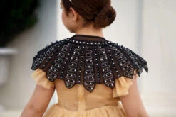 HENRIETTA JEWELED CAPE BLACK -Clothing Promotion Store 61 2