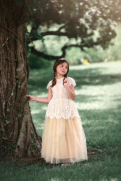 GWENDOLYN GOWN-WHITE/NATURAL -Clothing Promotion Store 8 5