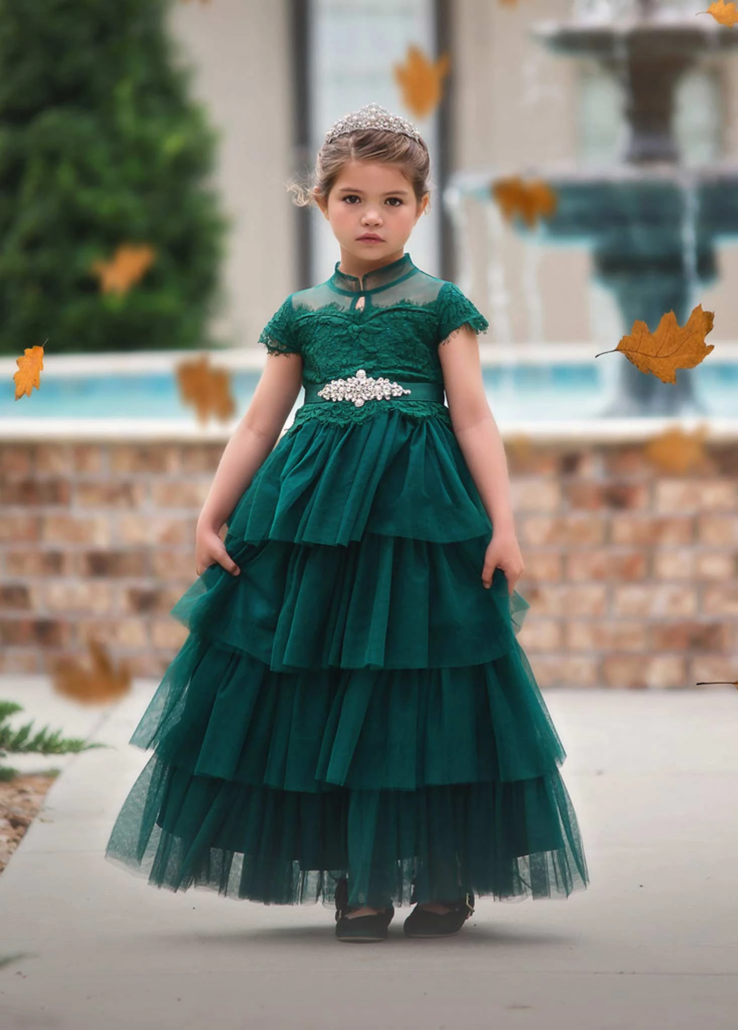 ARIANA GOWN & BELT SET EMERALD 3 ARIANA GOWN & BELT SET EMERALD