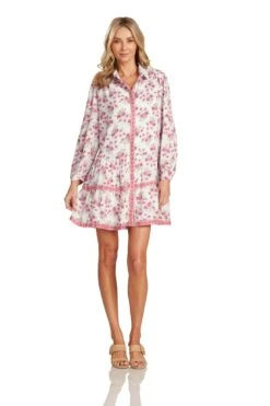 CASSANDRE DRESS PINK FLORAL -Clothing Promotion Store CassandreDress 0304 WEB