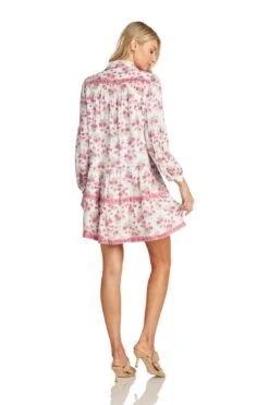 CASSANDRE DRESS PINK FLORAL -Clothing Promotion Store CassandreDress 0340 WEB