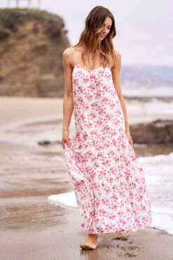 ALEXA MAXI DRESS PINK FLORAL -Clothing Promotion Store DSC08824