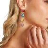 TOULOUSE EARRINGS PASTEL -Clothing Promotion Store LucilleMaxiDressBlue 0636 WEB