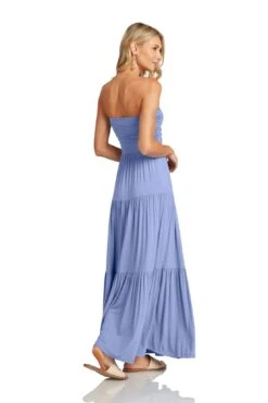 LUCILLE MAXI DRESS CORNFLOWER BLUE -Clothing Promotion Store LucilleMaxiDressBlue 0659 WEB