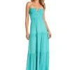 LUCILLE MAXI DRESS TURQUOISE -Clothing Promotion Store LucilleMaxiDressTurqoise 0882 WEB