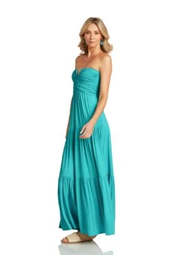 LUCILLE MAXI DRESS TURQUOISE -Clothing Promotion Store LucilleMaxiDressTurqoise 0907 WEB