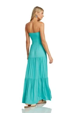 LUCILLE MAXI DRESS TURQUOISE -Clothing Promotion Store LucilleMaxiDressTurqoise 0942 WEB