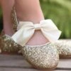 HADLEE SEQUIN SHOE GOLD