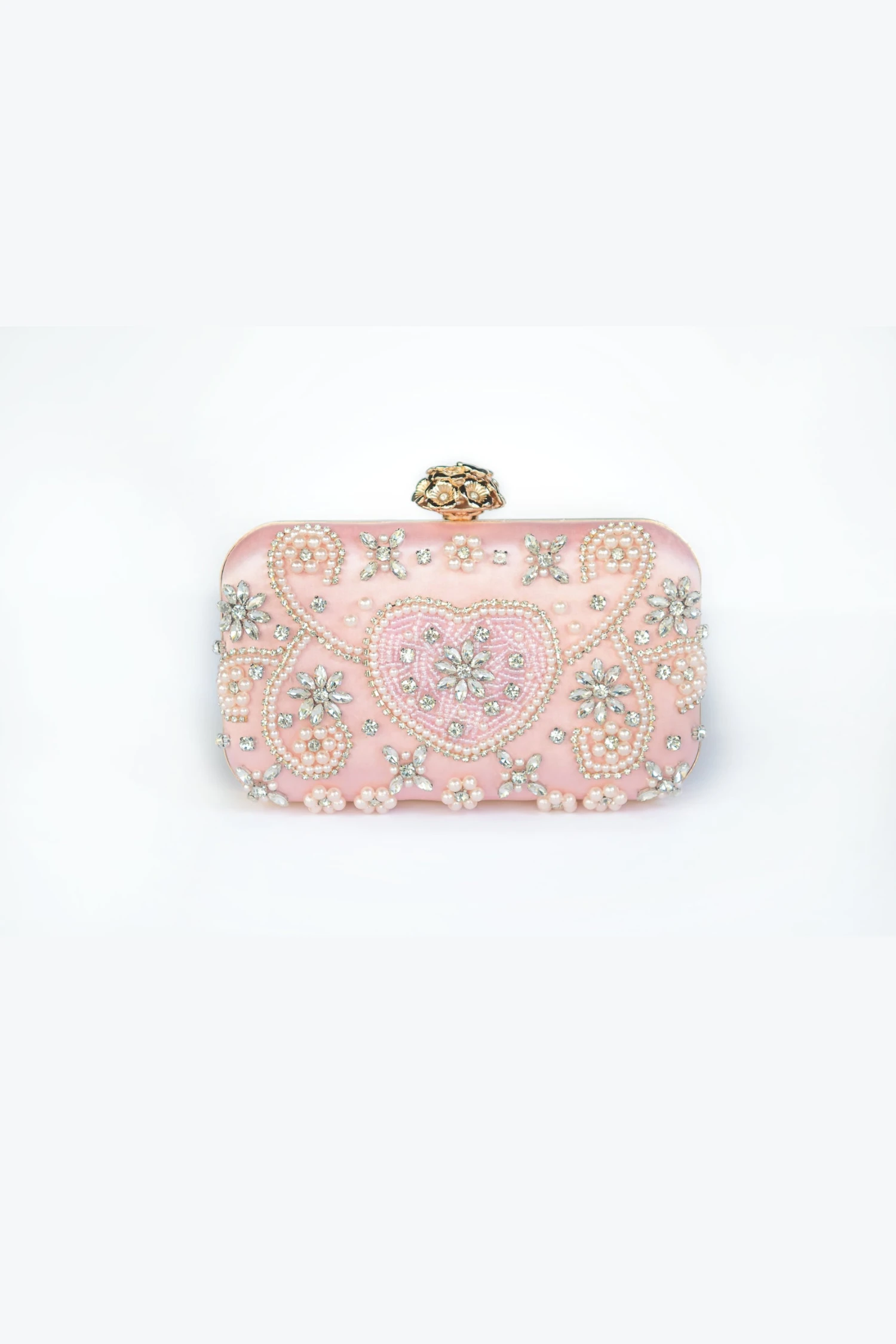 EDDAH JEWELED CLUTCH PINK 3 EDDAH JEWELED CLUTCH PINK