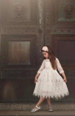 BELLA RAFAELA DRESS & BELT SET- ANTIQUE WHITE -Clothing Promotion Store PPH26 MAIN IMAGE 51660.1570205925.1280.1280