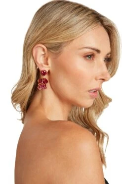 MARSEILLE EARRINGS FUCHSIA -Clothing Promotion Store PippaMaxiDressBlack 0777 WEB