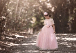 GRACIE GOWN & BELT SET PINK -Clothing Promotion Store ScreenShot2022 06 16at2.43.20PM