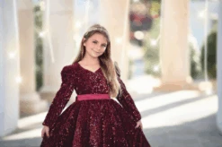 EMMA SEQUIN DRESS WINE -Clothing Promotion Store ScreenShot2022 11 07at12.11.18PM