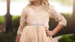 BELLA RAFAELA GOWN & BELT SET BUTTERSCOTCH -Clothing Promotion Store TSC17fb 4 copy6