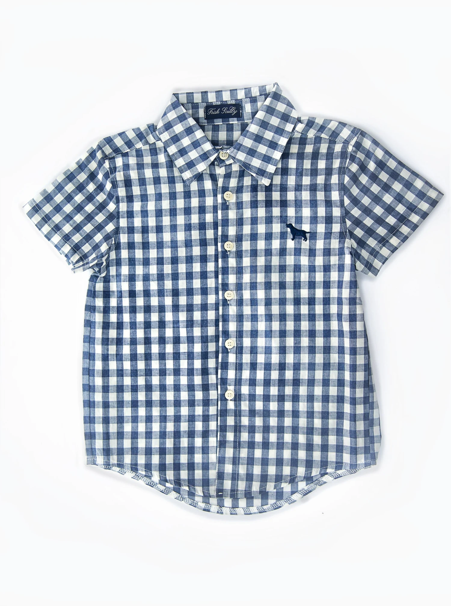 ALLISTER BUTTON DOWN NAVY GINGHAM 5 ALLISTER BUTTON DOWN NAVY GINGHAM - Image 3