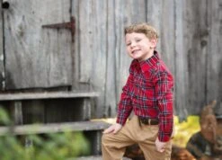 ARCHIE BUTTON DOWN ROYAL STEWART TARTAN -Clothing Promotion Store TSC34fb