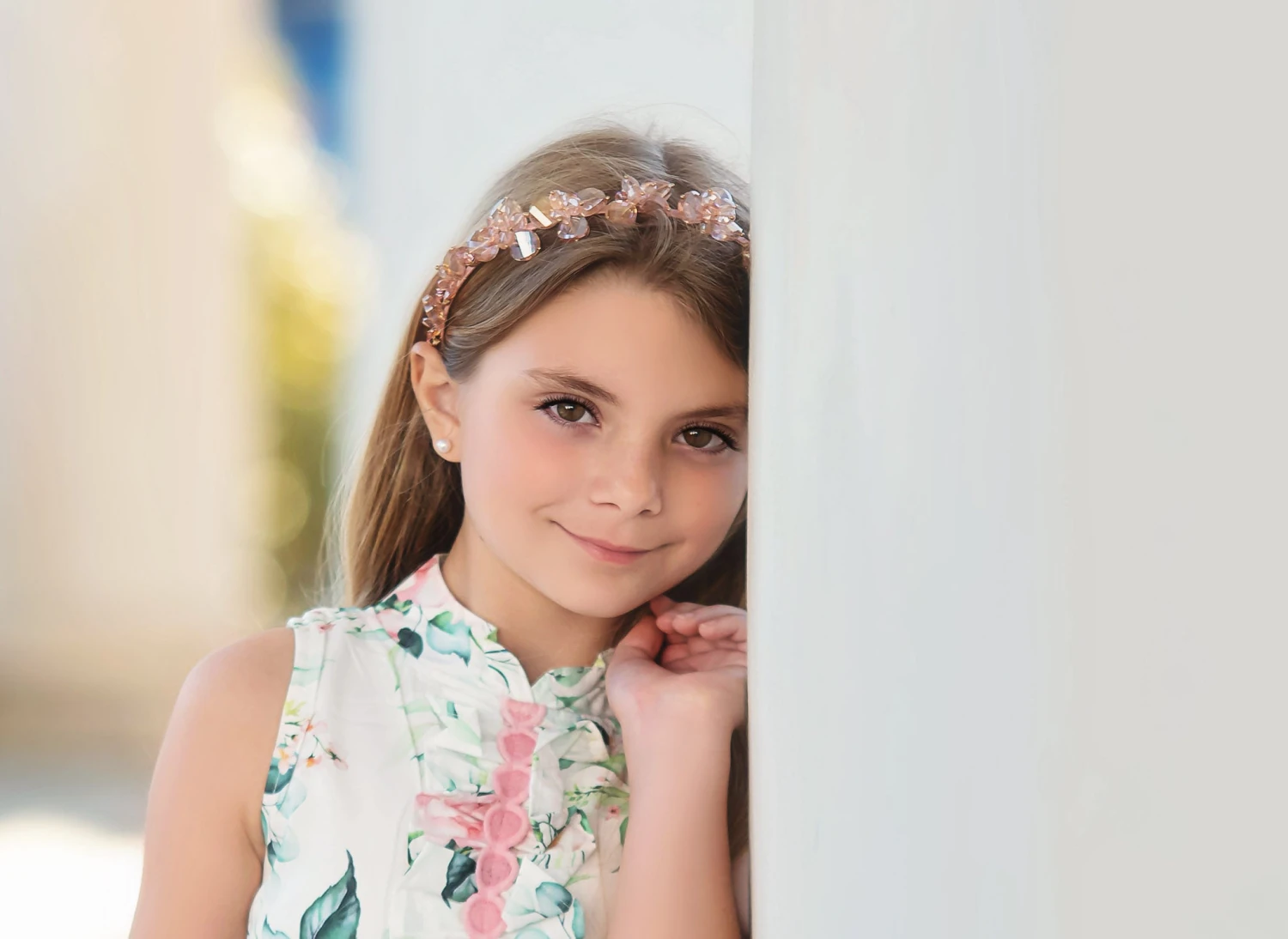 MIRABELLA HEADBAND PEACHY PINK 4 MIRABELLA HEADBAND PEACHY PINK - Image 2