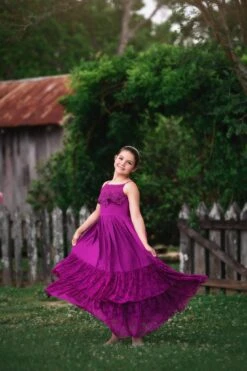 ALEXANDRA MAXI DRESS BERRY -Clothing Promotion Store alexfuchsia5