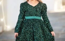 EMMA SEQUIN DRESS EMERALD -Clothing Promotion Store emmaemerald2