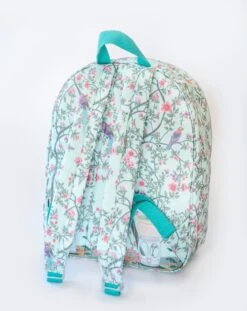 CHINOISERIE BIRDS BACKPACK -Clothing Promotion Store lightbluebackpack2