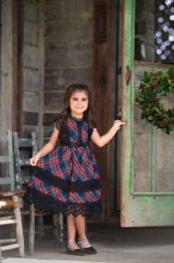 EVERLY DRESS BLACK WATCH TARTAN -Clothing Promotion Store neweverlystew