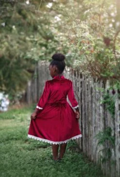 ROWAN DRESS CRIMSON -Clothing Promotion Store rowancrim3