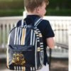 NAVY STRIPE PREP BACKPACK -Clothing Promotion Store stripebackpack